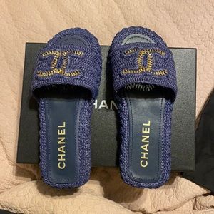 chanel mules slides